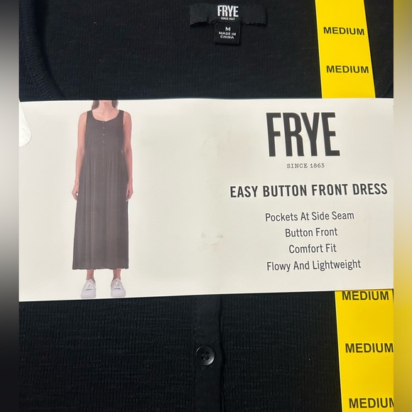 Frye midi front button dress size M,  NWT - Picture 1 of 2
